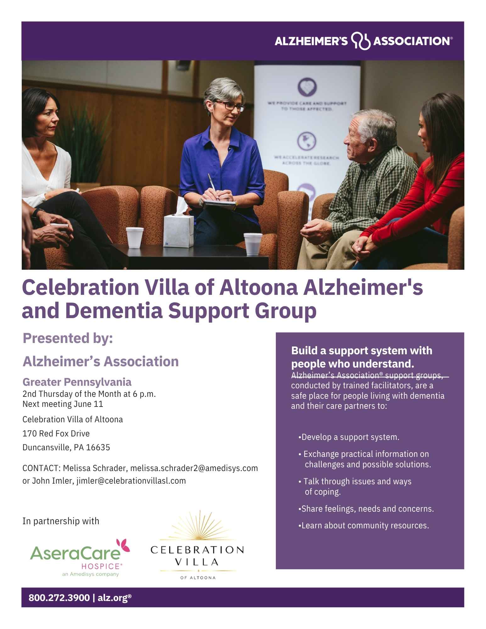 CV of Altoona Support Group Flyer June2026